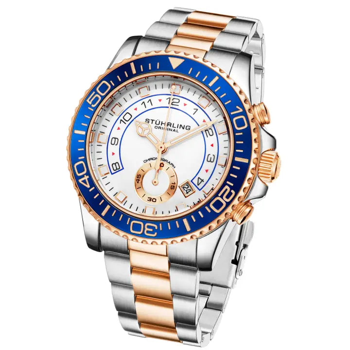 Brigadier Quartz Chronograph 42mm Diver- Two Tone