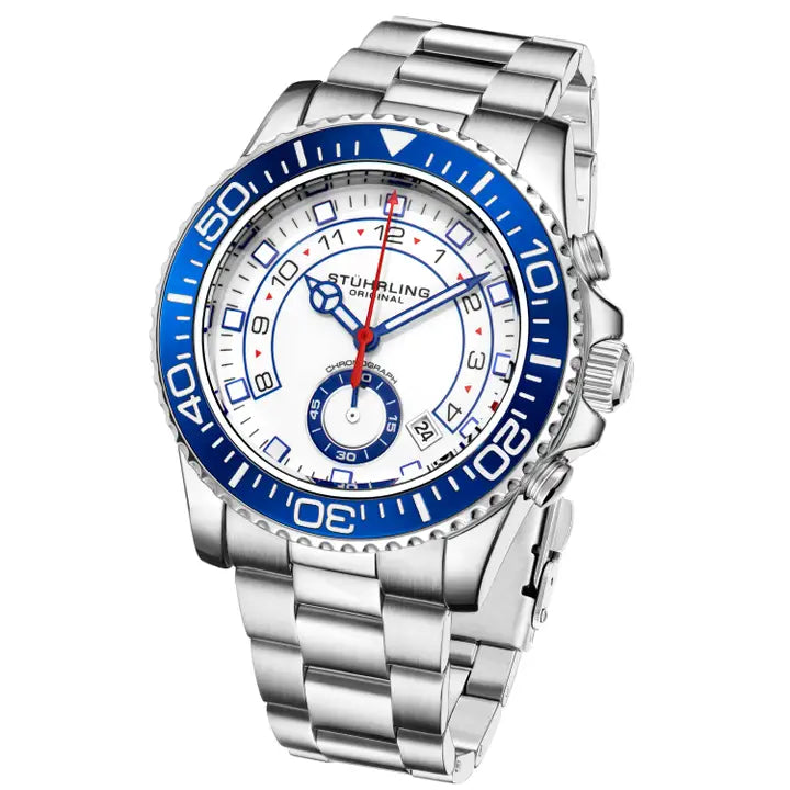 Brigadier Quartz Chronograph 42mm Diver - Silver