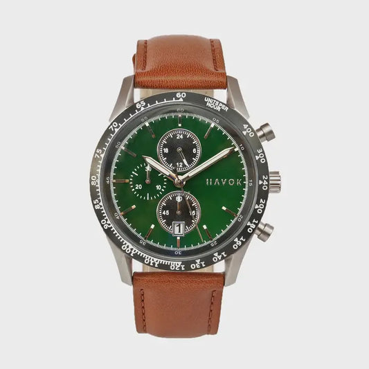 BRITISH GREEN RACER CHRONOGRAPH - 42MM