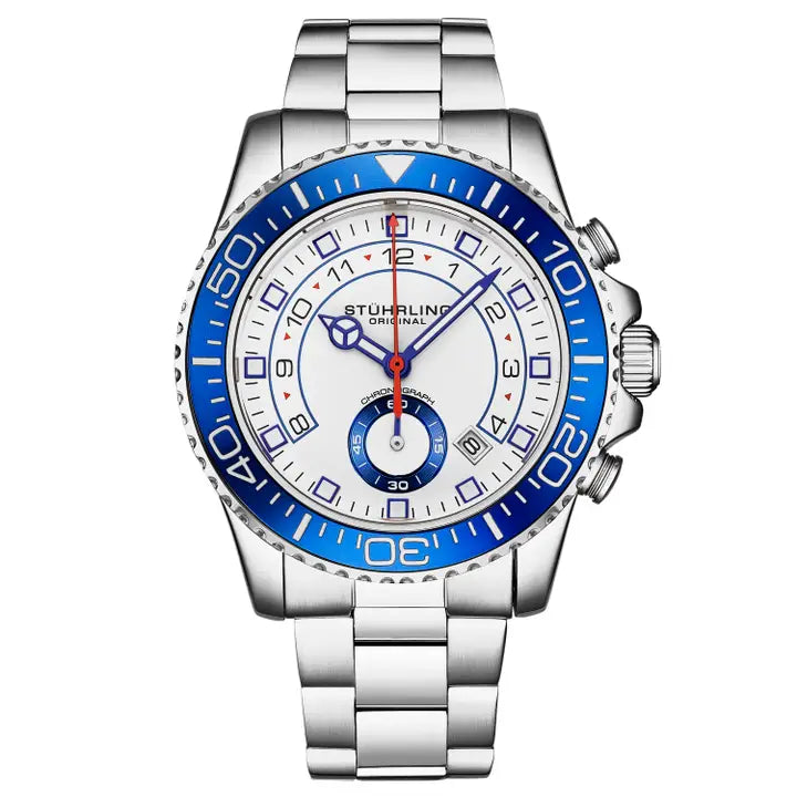 Brigadier Quartz Chronograph 42mm Diver - Silver